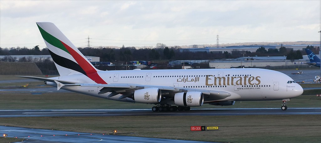 Photo of Emirates Airlines A6-EVF, Airbus A380-800