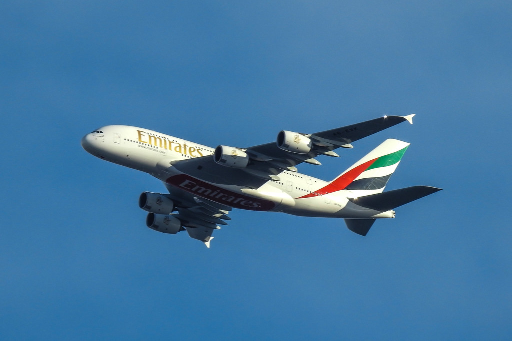 Photo of Emirates Airlines A6-EVK, Airbus A380-800