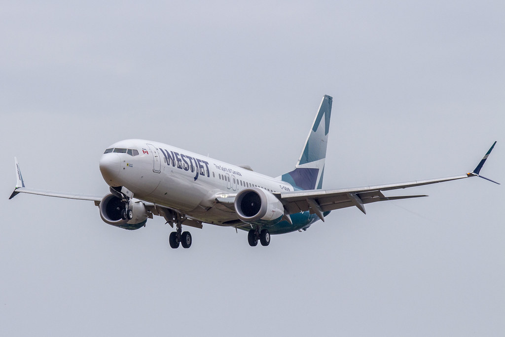 Photo of Westjet Airlines C-FXWJ, Boeing 737-800MAX