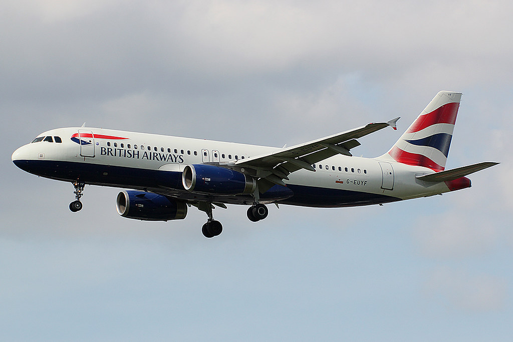 Photo of British Airways G-EUYF, Airbus A320