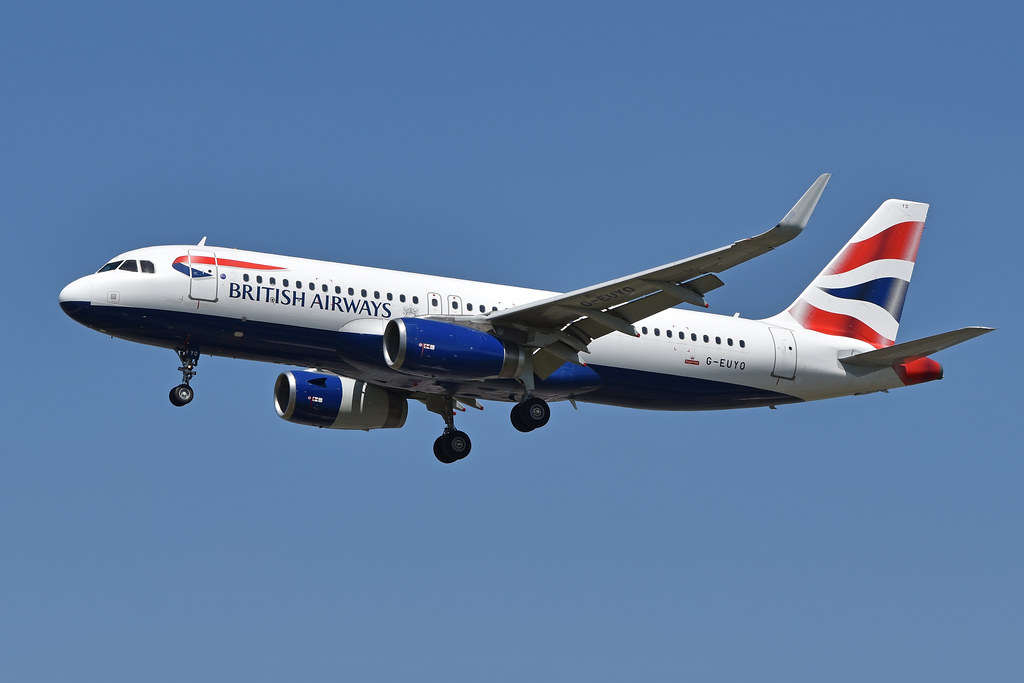 Photo of British Airways G-EUYO, Airbus A320