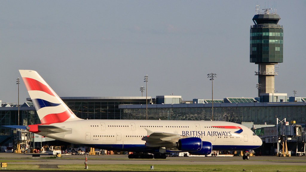 Photo of British Airways G-XLED, Airbus A380-800