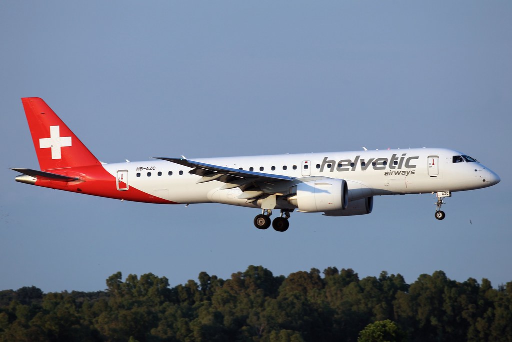 Photo of Helvetic HB-AZC, Embraer ERJ-190-E2