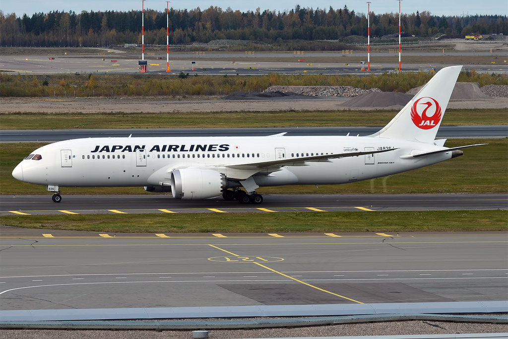 Photo of JAL Japan Airlines JA836J, Boeing 787-8 Dreamliner
