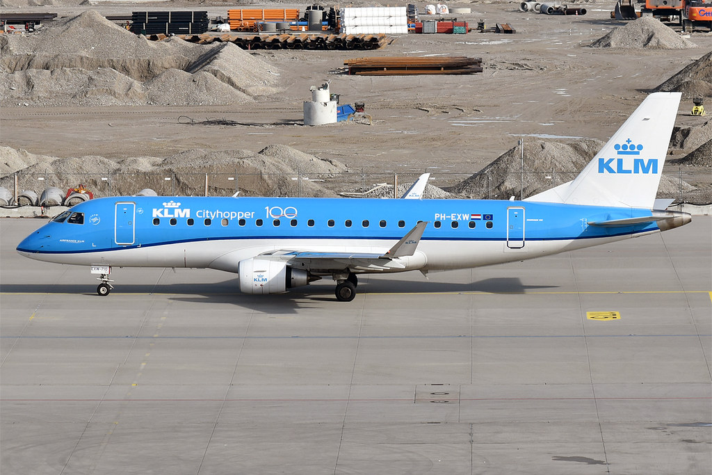 Photo of KLM Cityhopper PH-EXW, Embraer ERJ-175