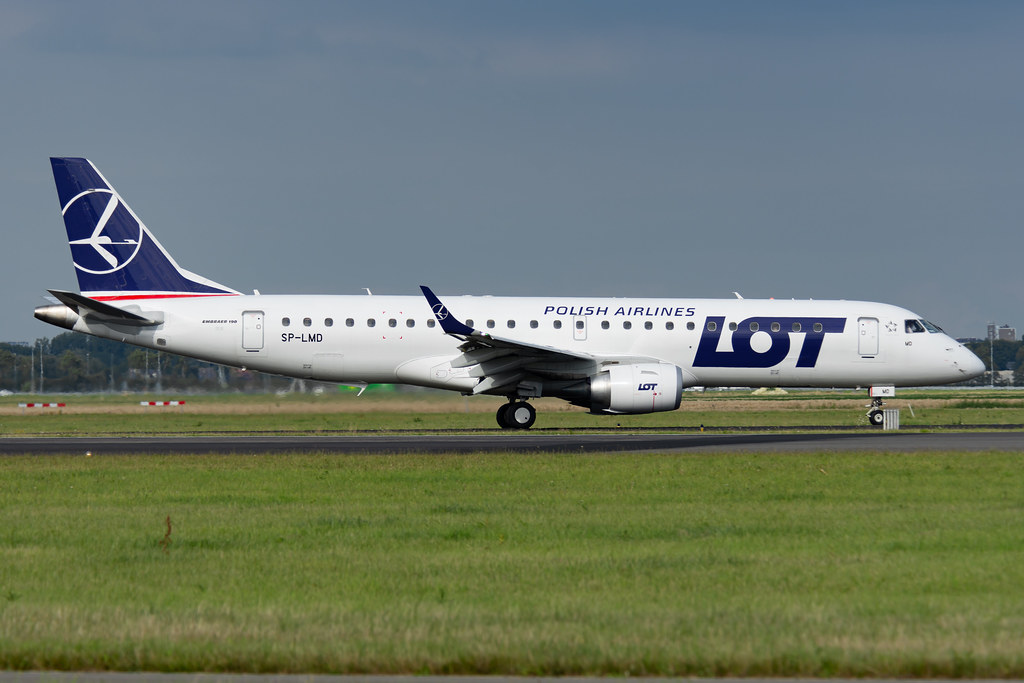 Photo of LOT Polish Airlines SP-LMD, Embraer ERJ-190
