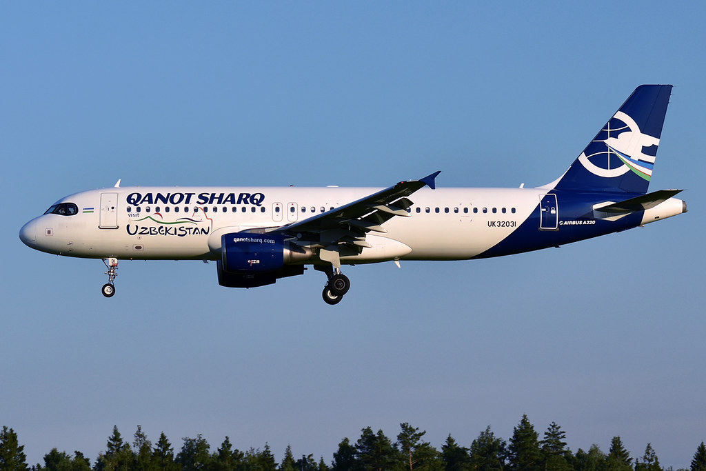 Photo of Qanot Sharq Airlines UK32031, Airbus A320