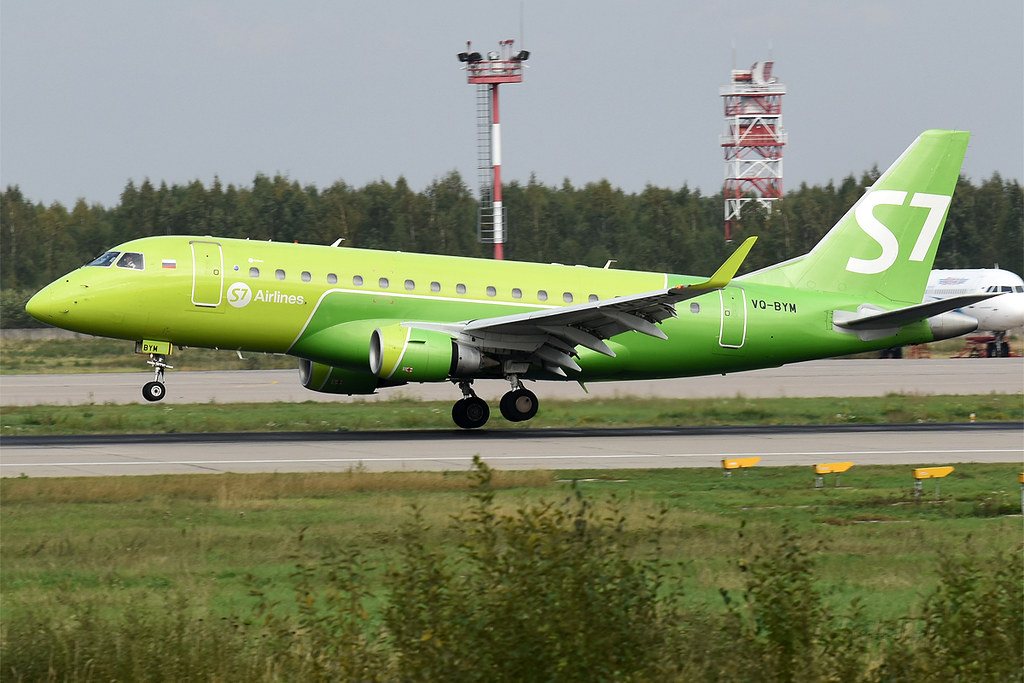 Photo of S7 Airlines VQ-BYM, Embraer ERJ-170