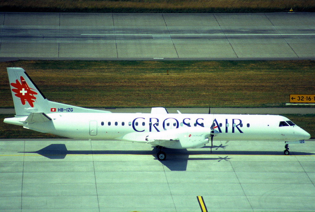Photo of Darwin Airlines HB-IZG, SAAB 2000