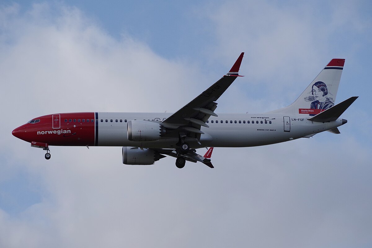 Photo of Norwegian Air Shuttle AOC LN-FGF, Boeing 737-800MAX