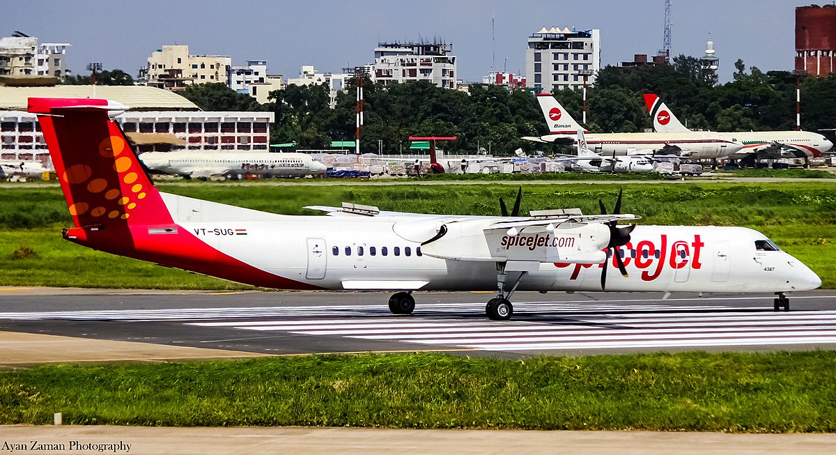 Photo of Spicejet VT-SUG, De Havilland Dash 8 (400)
