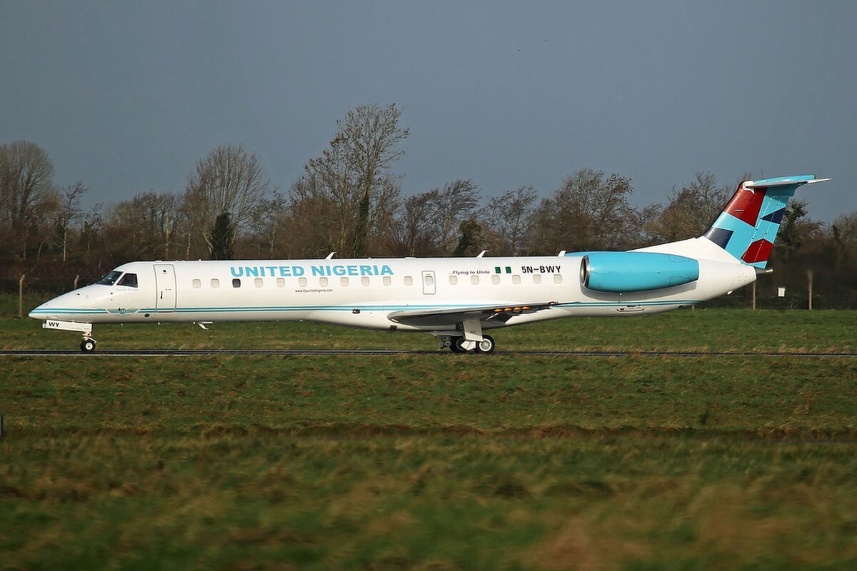 Photo of United Nigeria Airlines 5N-BWY, Embraer ERJ-145
