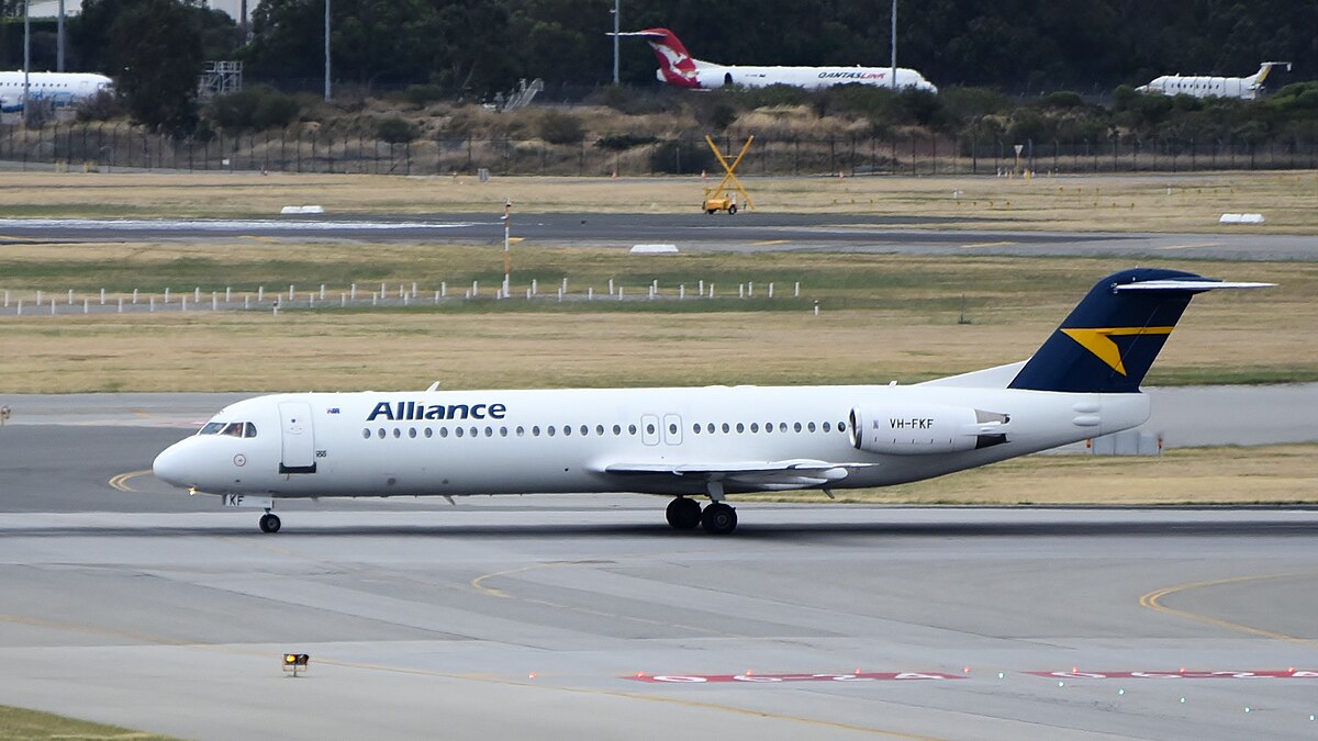 Photo of Alliance Air VH-FKF, Fokker 100