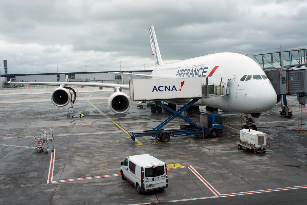Image of Air France A380 at Charles De Gaulle International Airport