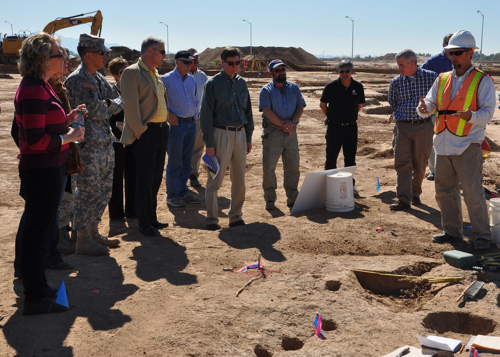 Image of Members of the Environmental Advisory Board tour projects in Phoenix