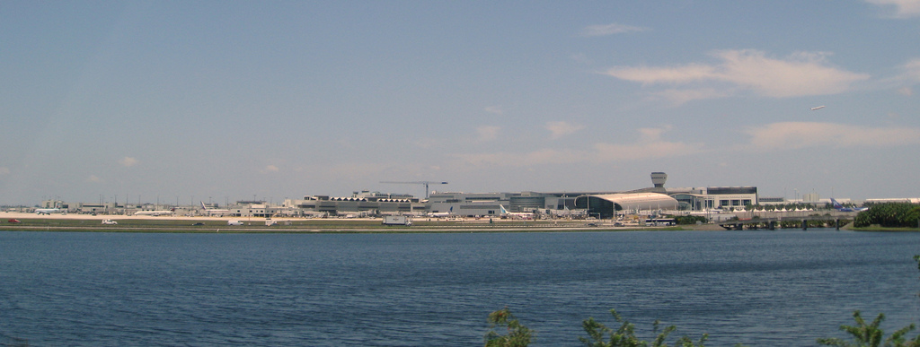 Image of Miami - Dolphin Expressway - View of Miami International Airport