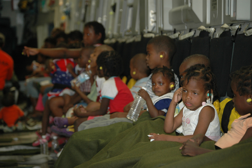Image of Orphans Leave Haiti