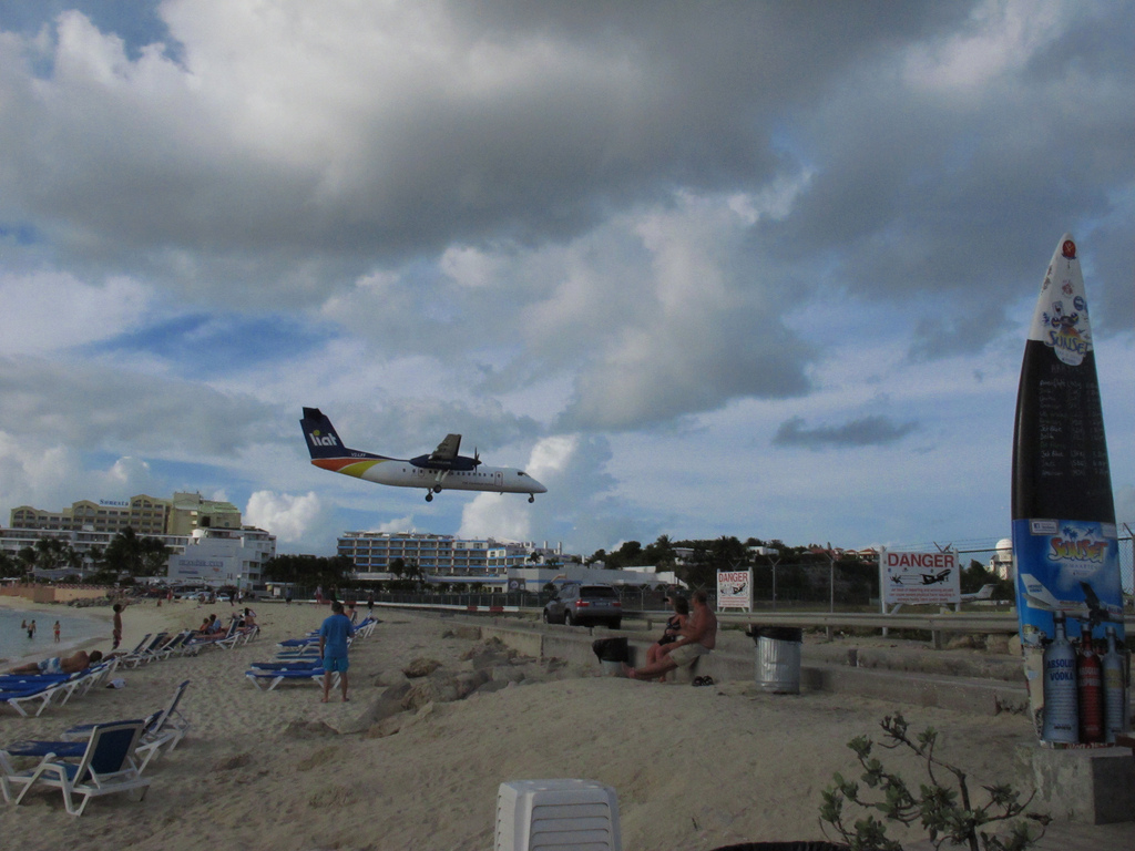 Image of Airplane over Maho Beach