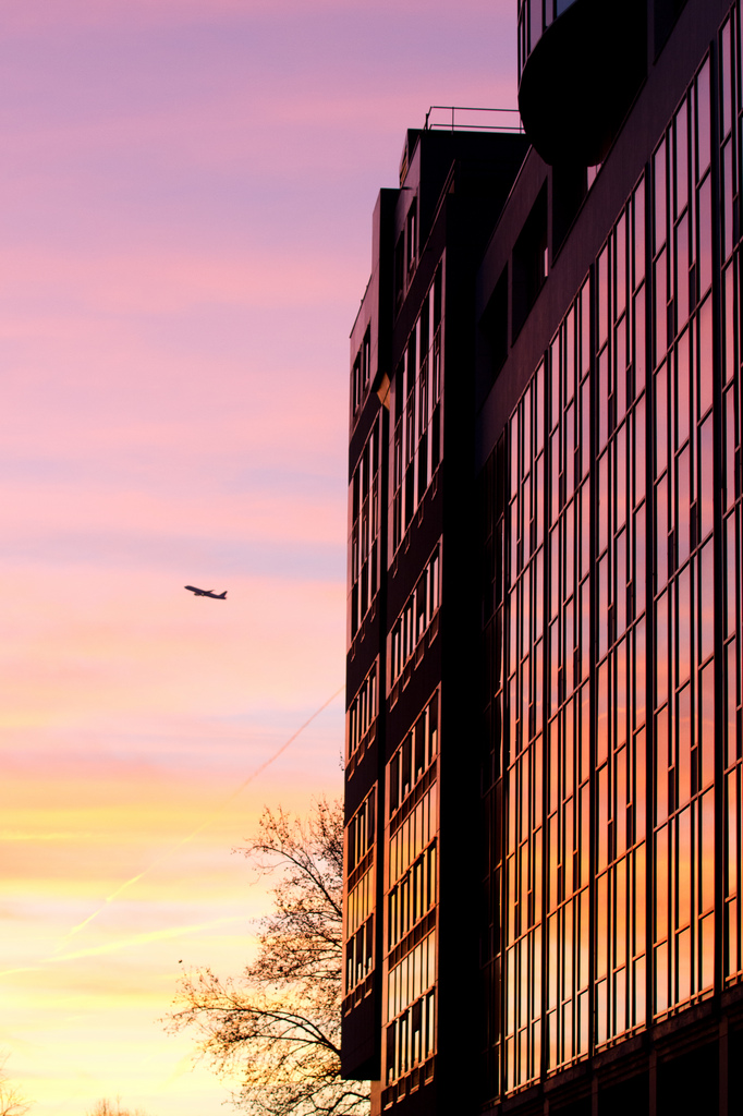 Image of Sunset on Pink City